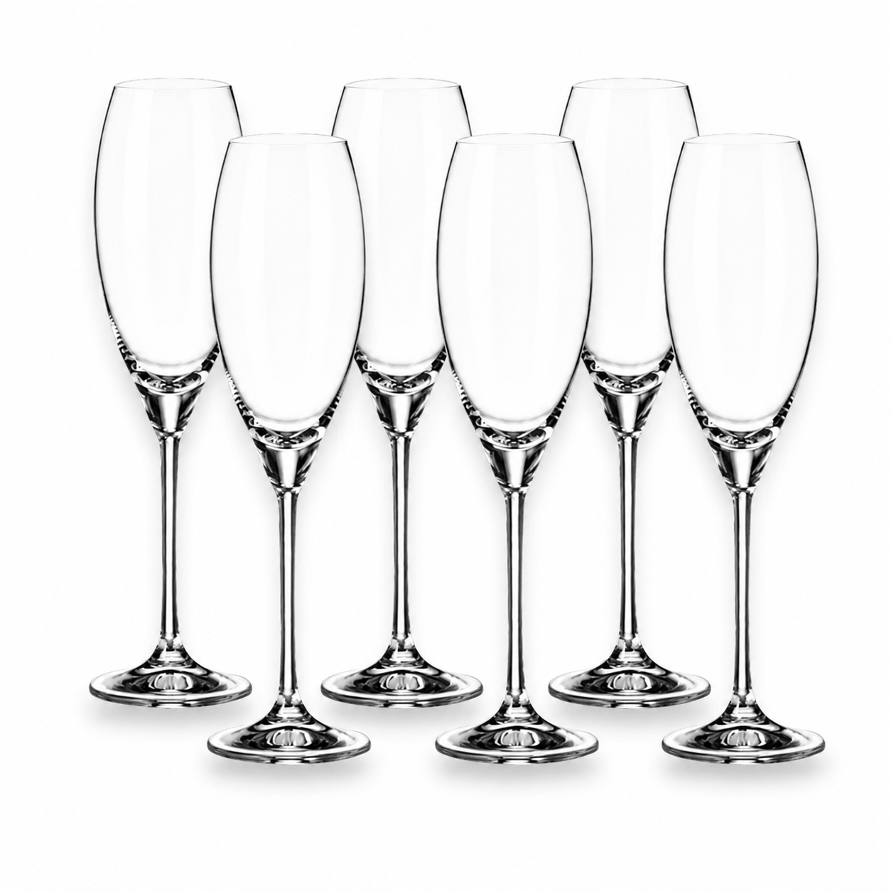 Jogo 6 Taças de Cristal Carduelis Espumante 290 ml