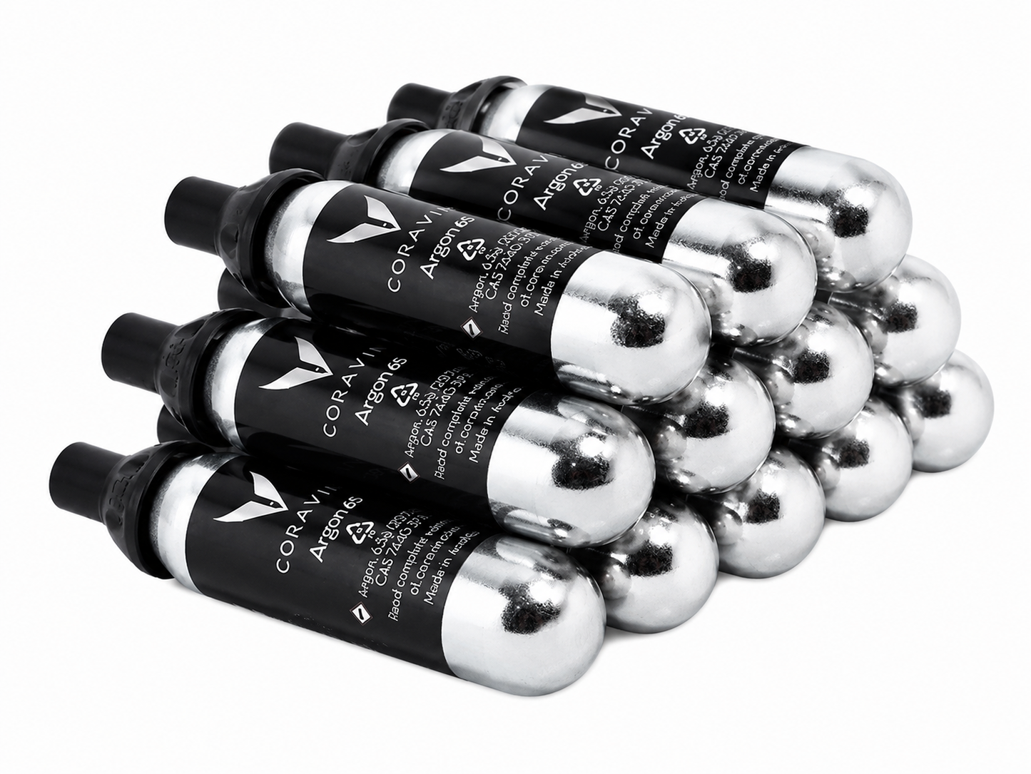 Kit 12 Cápsulas De Gás 100% Argônio - Sistema Coravin
