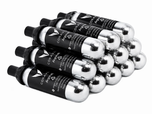 Kit 12 Cápsulas De Gás 100% Argônio - Sistema Coravin