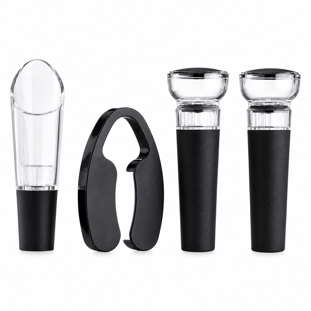 Kit Abridor de Vinhos Elétrico Saca-Rolhas Biscuitt Oak USB 4 em 1 – Sommelier Collection