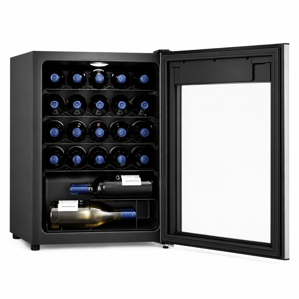 Adega de Vinho Climatizada 24 Garrafas Porta com Painel Digital BIVOLT