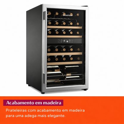 Adega Brastemp Dual Zone 33 Garrafas - BZB33BE