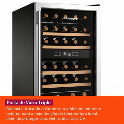 Adega Brastemp Dual Zone 33 Garrafas - BZB33BE